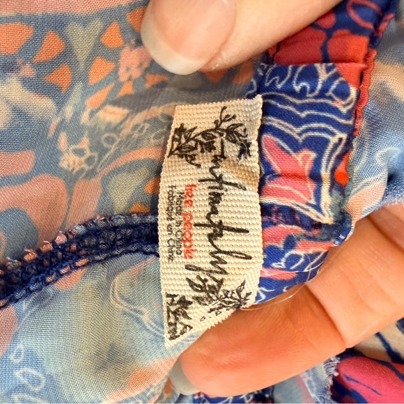 Free People Pink and Blue Floral Pajama Set - Picture 14 of 14